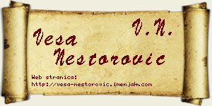 Vesa Nestorović vizit kartica